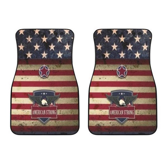 American Strong Front Car Floor Mats Custom Made Etsy