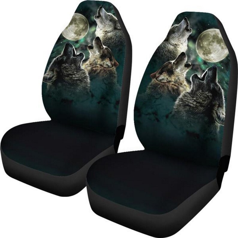 Wolves Howling Universal Fit Car Seat Cover Car Accessories Etsy