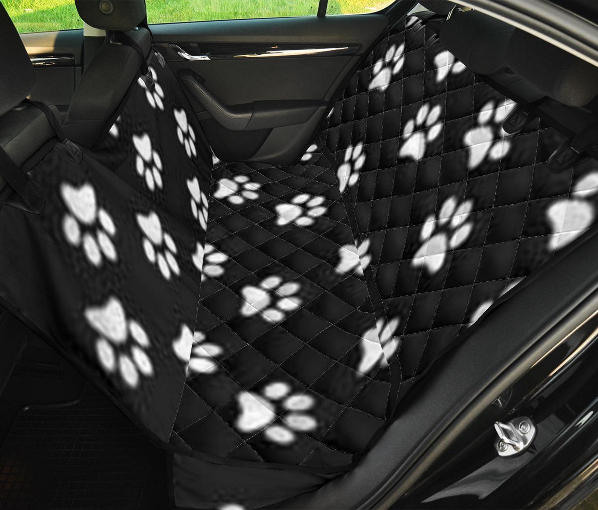 Paw Print Pet Backseat Covercar Accessories Dog Lovers Gift Etsy