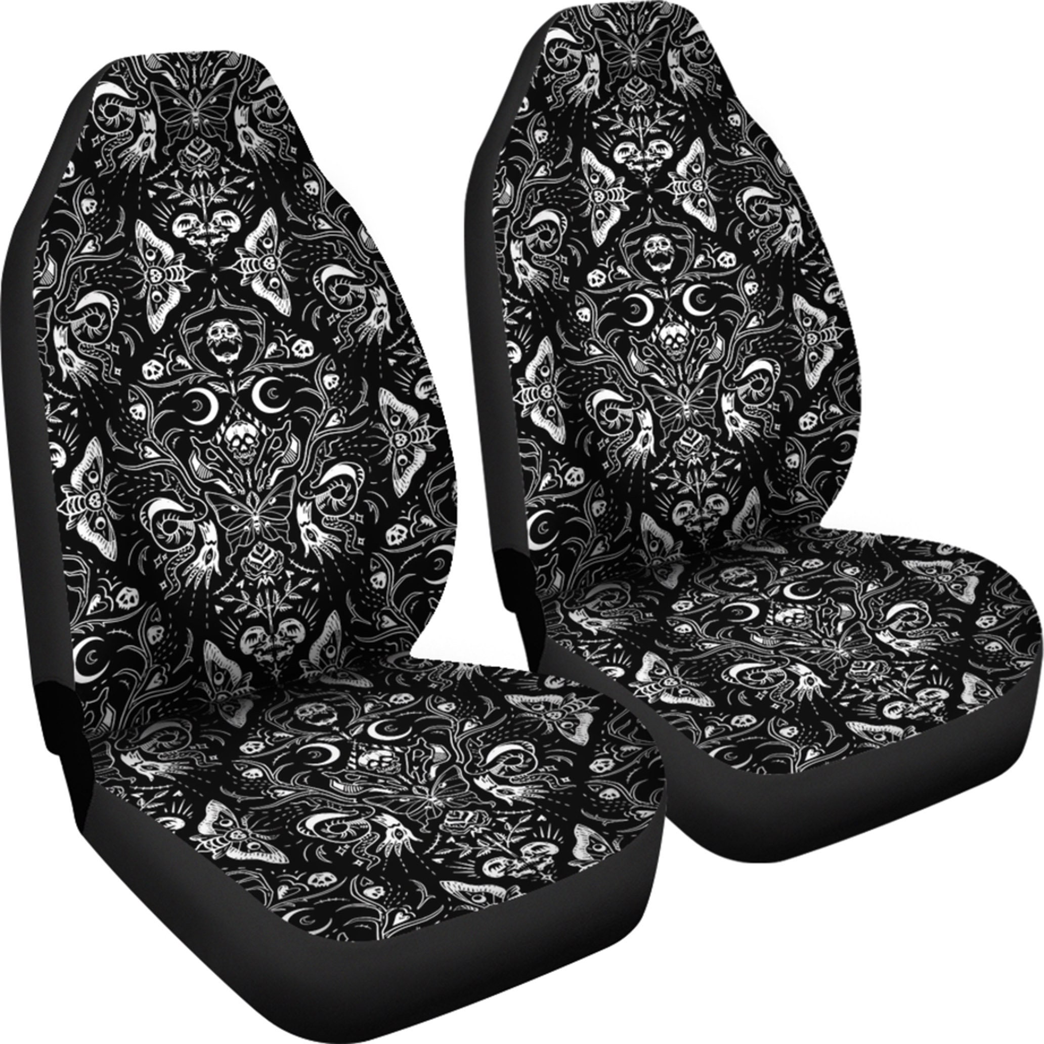 Black Gothic Witch Pet Car Seat Cover main image 1