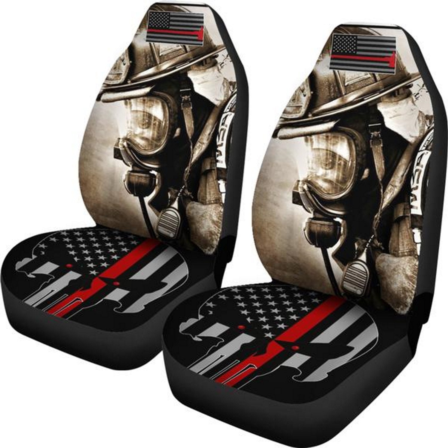 Firefighter Punisher Flag Car Seat Covers Car Accessories Gift for Her Custom Seat Covers Custom Made Cover Front Car Covers Seat Etsy Australia