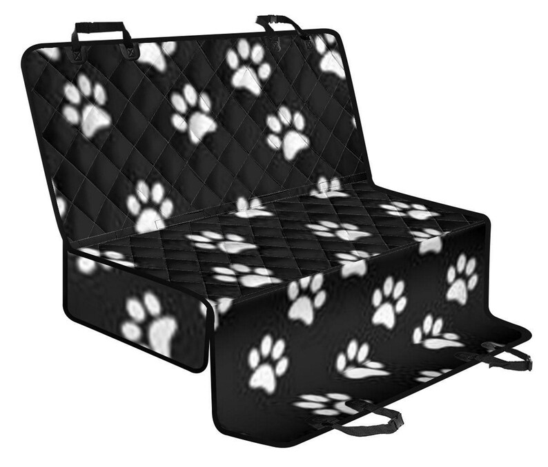 Paw Print Pet Backseat Covercar Accessories Dog Lovers Gift Etsy