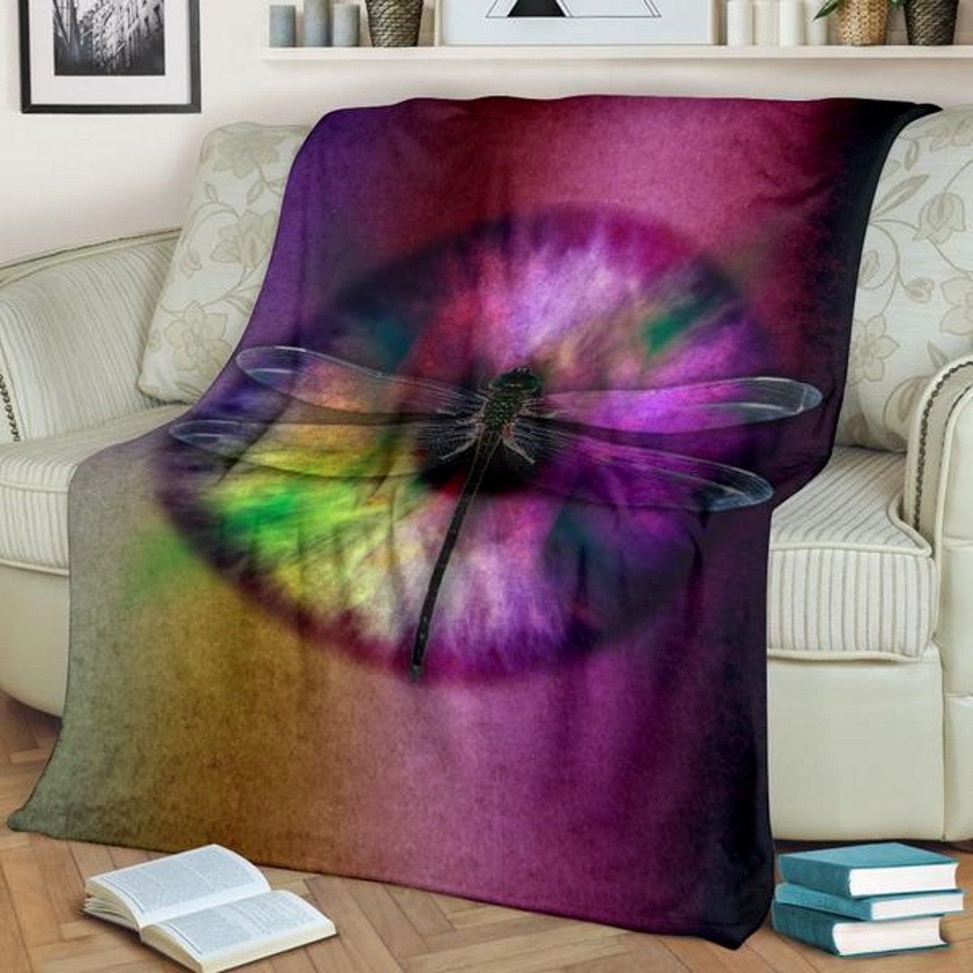 Dragonflies, Dragonfly Gift, Throws and Blankets, Housewarming Gift