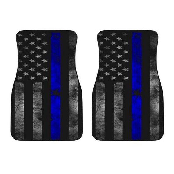 Thin Blue Line Front Car Floor Mats Custom Made Housewarming Gift Auto Accessory Car Accessories Custom Car Mat Car Decor Front Mats Etsy Ireland