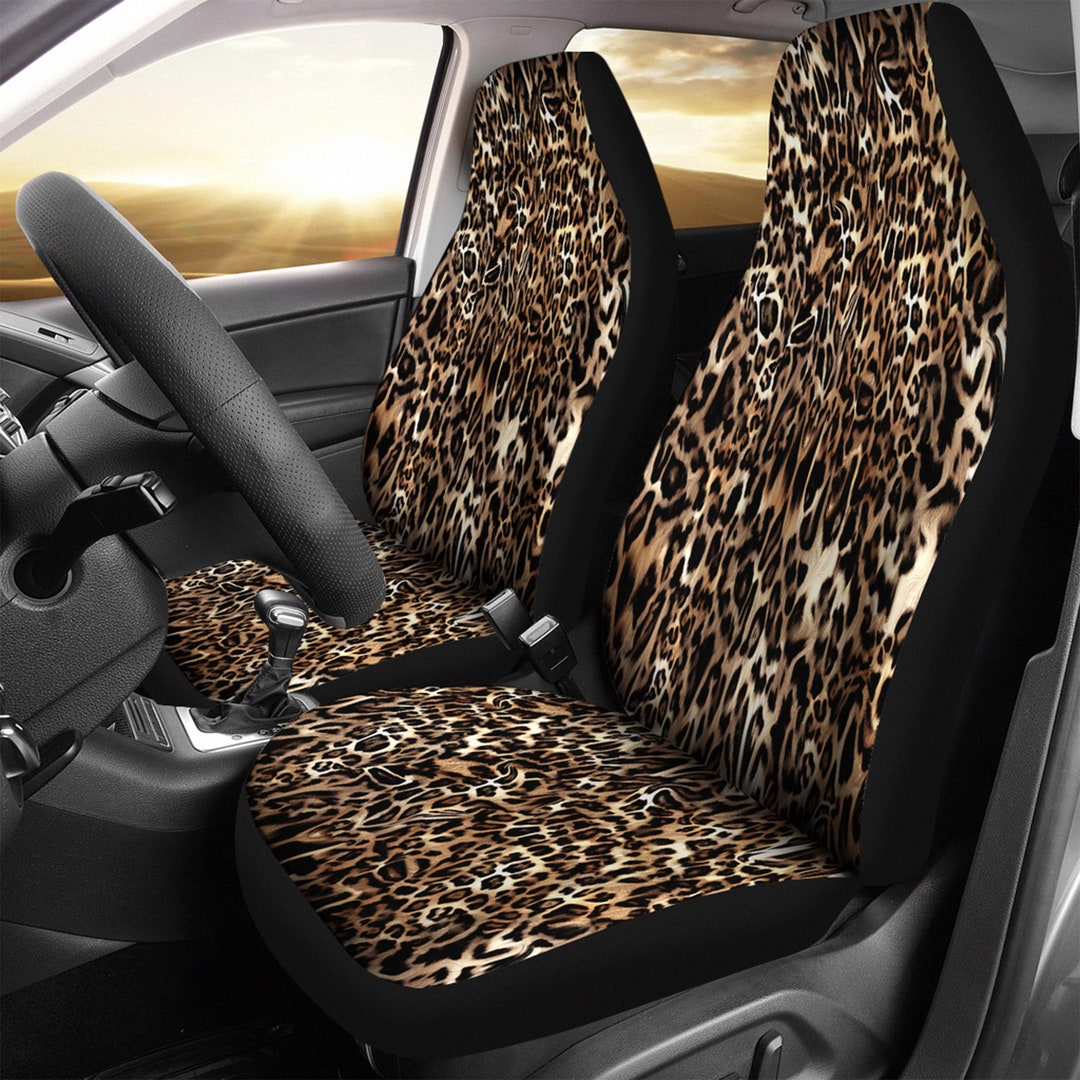 Striped Leopard Pet Car Seat Cover