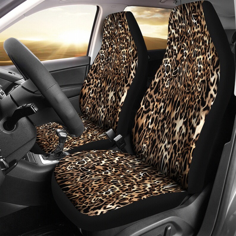 Leopard Print Car Seat Covers, Girl Seat Covers for Her Animal Print Car Accessories Etsy