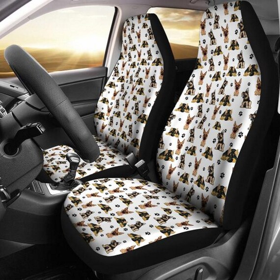 Housses de Siège d'Auto en Tissu Noir Tendance pour Sièges avant – Housses  de Siège Baquet Premium, Conçues pour les Véhicules 