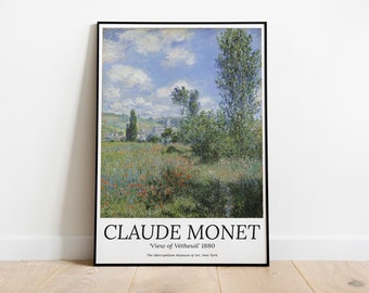 Claude Monet Matte Paper Poster Abstract Exhition Housewarming Gifts Firend  Exhibition Poster