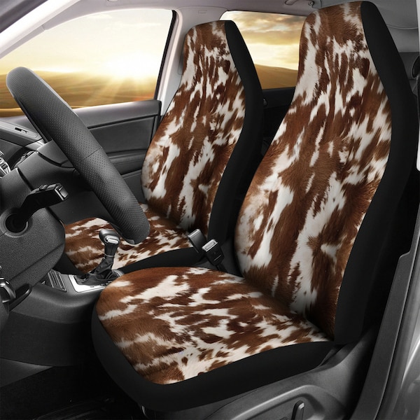 Cow Print Car Seat Covers Etsy