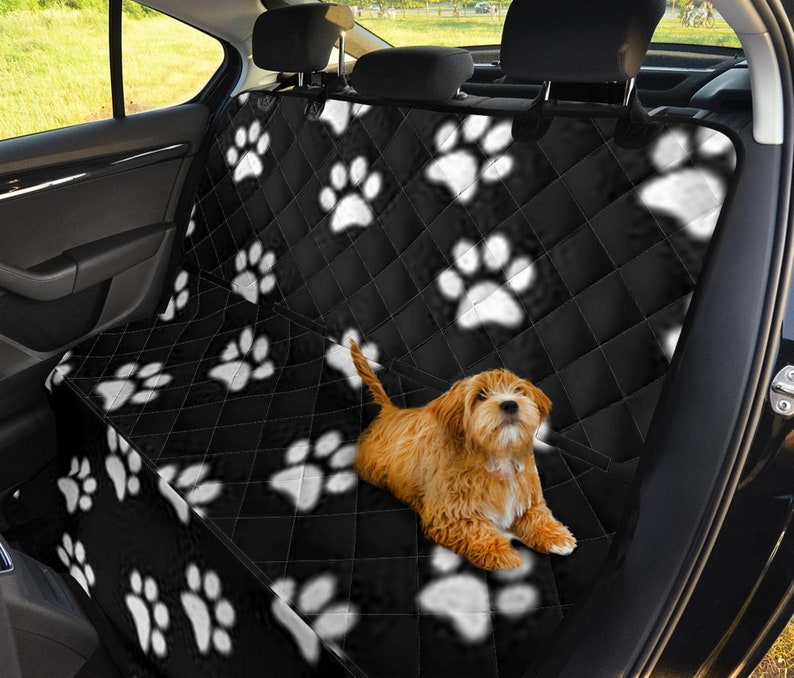 Paw Print Pet Backseat Covercar Accessories Dog Lovers Gift Etsy