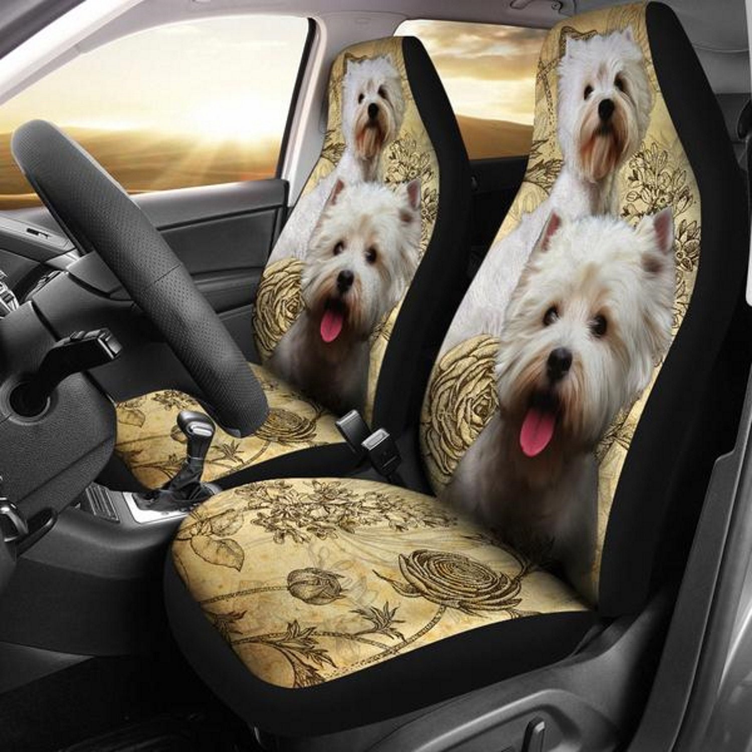 Yorkie Car Seat Belt Cover - Cartoon Yorkie Car Seat Belt Cover - Cartoon