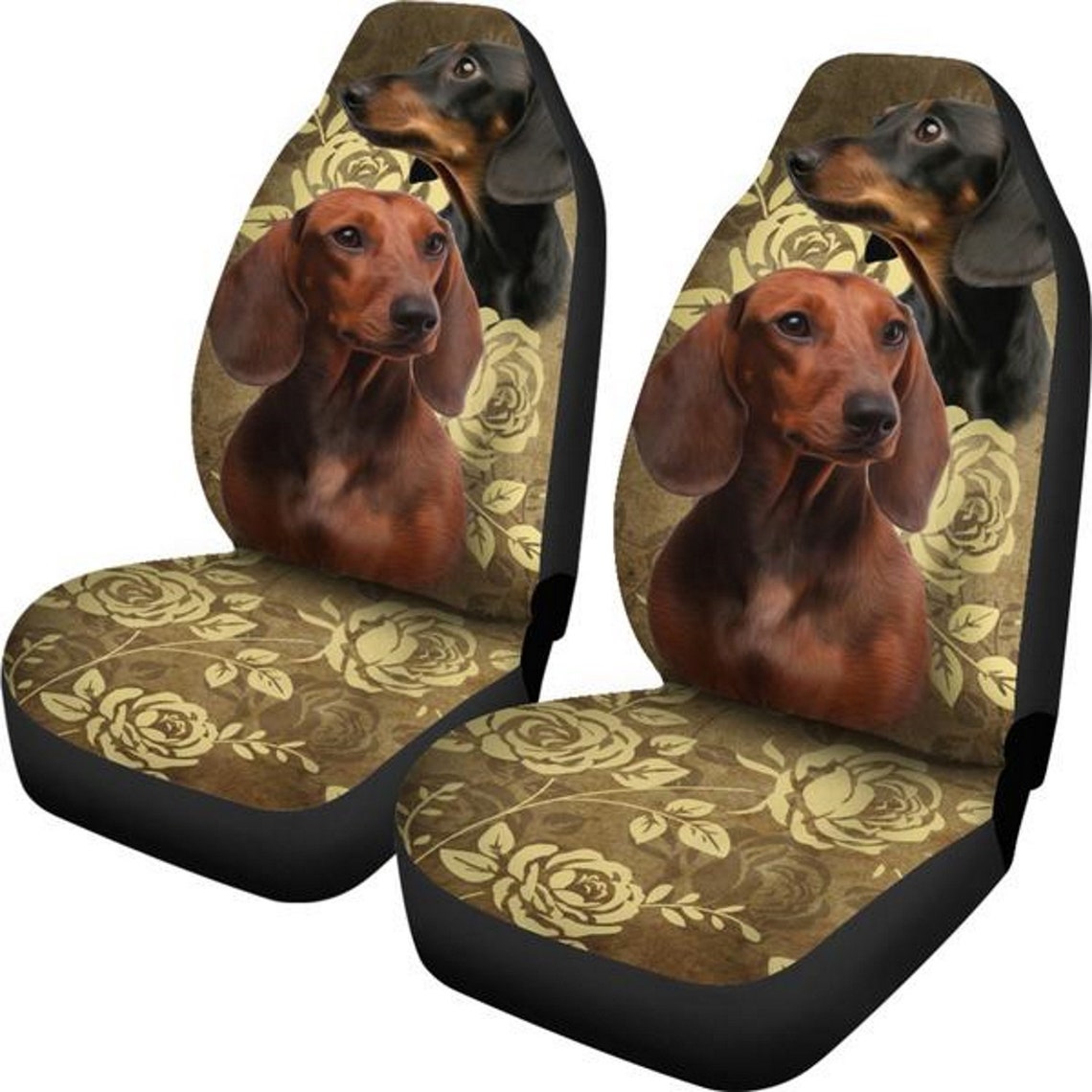 Dachshund, Car Seat Covers, Car Accessories, Gift for Her, Custom Seat