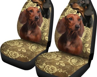 Dachshund Car Seat Covers Car Accessories Gift for Her Custom Seat Covers Custom Made Car Decor Auto Seat Cover Love Seat seat Cover Etsy