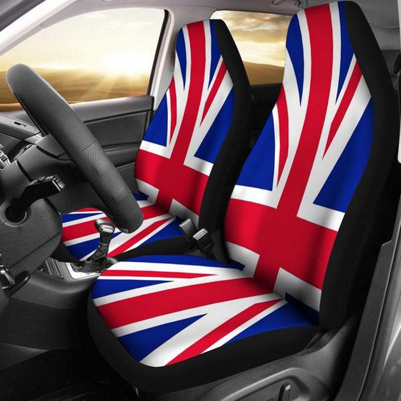 Union Jack Flag, Distressed Flag, Patrioticcar Seat Covers, Car Accessories, Gift for Her