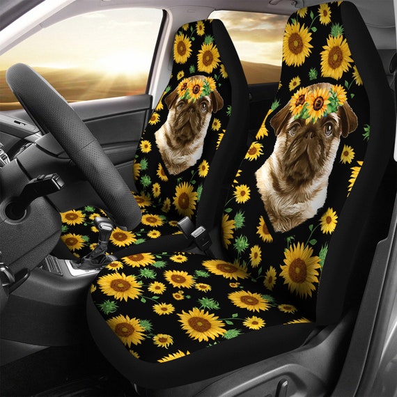 Buy Pug Car Seat Covers Custom Made Cover Animal Lovers Gifts
