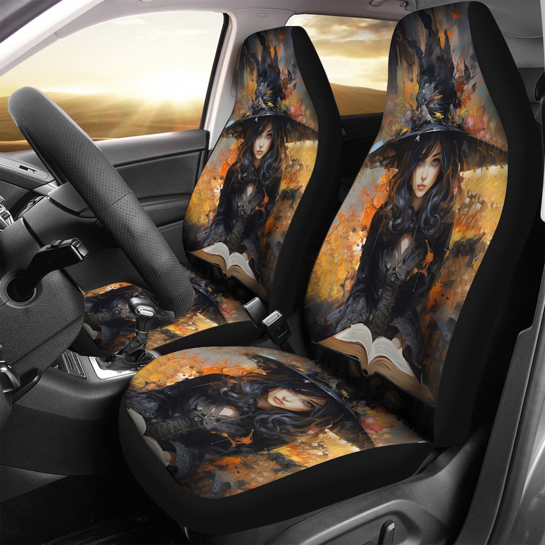 Chiromancy Symbol Gothic Witch Pet Car Seat Cover main image 1