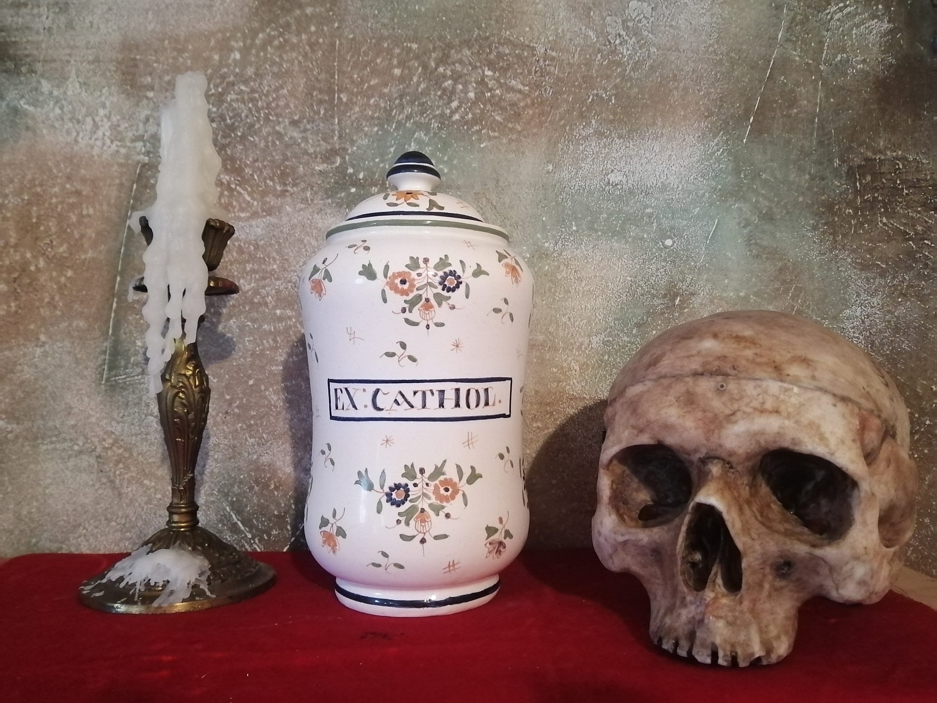 Véritable Pot à Pharmacie, Bocal, Ex - Cathol, Apothecary, Origine France