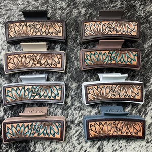 4” Hand Tooled Claw Clips
