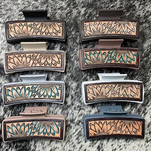 4” Hand Tooled Claw Clips