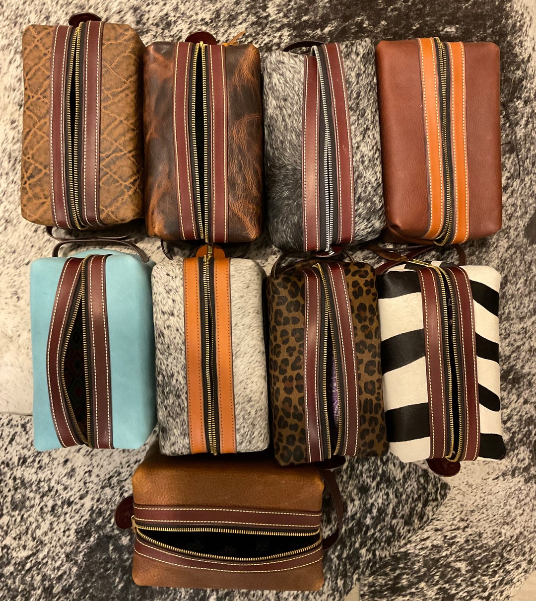 Handmade Leather Toiletry Bags Etsy