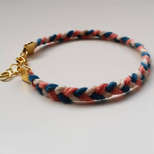 Bracelet tressé, cadeau femme, cadeau elle , lot (différentes couleurs disponibles)