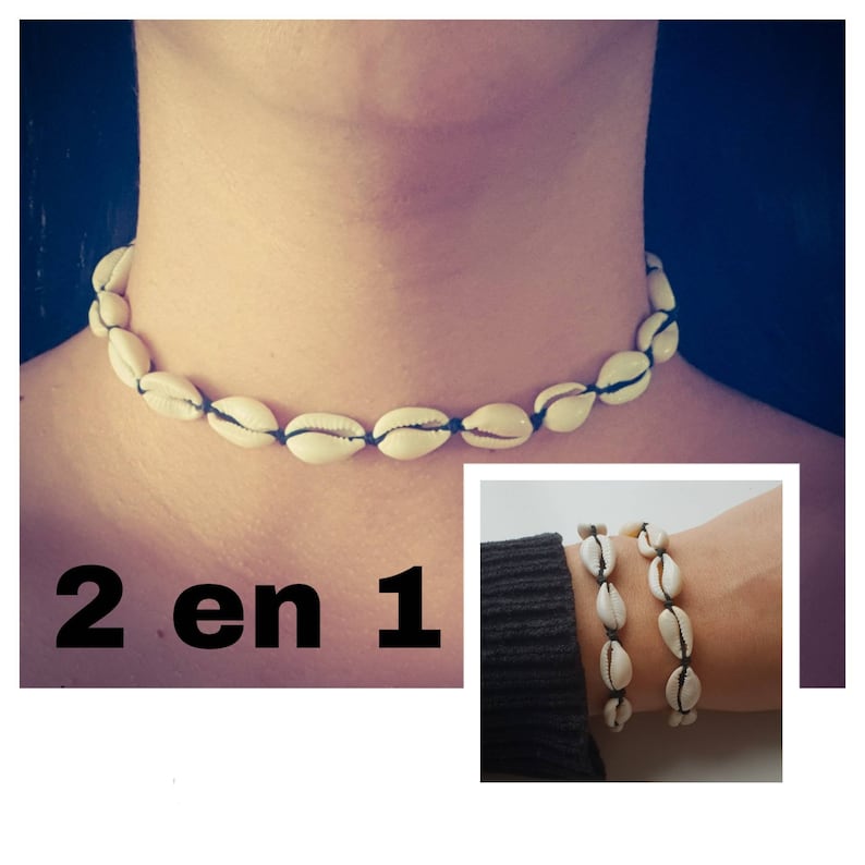 NecklaceBracelet 2 in 1 elastic.