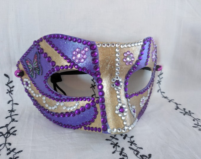 Handdecorated Masquerade Mask Costume Mask Women's Halloween Mask — free download