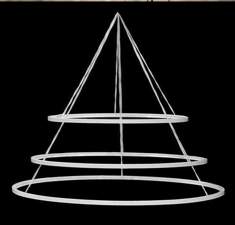 CIRCLE FLOWER CHANDELIER / Large Floral Wedding Hanging Hoops Etsy