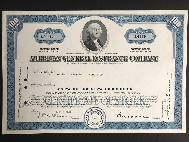 Set 8 in 1 Stock Bond Certificate Etsy