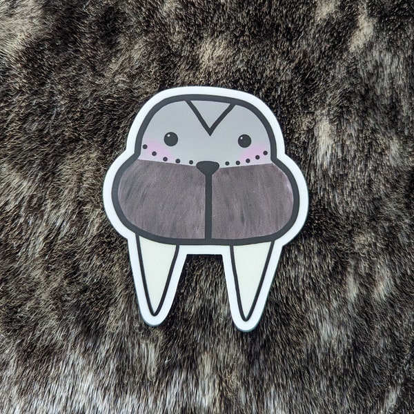 Walrus Sticker Alaska Gifts Arctic Artisan Logo Female Inuit Tattoo Walrus Asveq Arnaq Yup'ik Indigenous Owned Shops Alaska Native Artwork