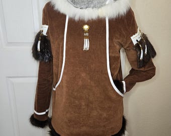 Qaspeq Winter Jacket Eskimo Parka Inuit Made Yup'ik Alaska Native