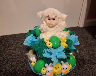 Easter bonnet lamb themed - NEXT DAY DELIVERY