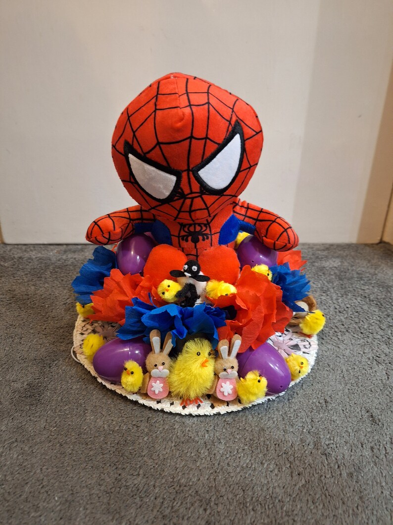 Easter bonnet Spiderman themed NEXT DAY DELIVERY image 1