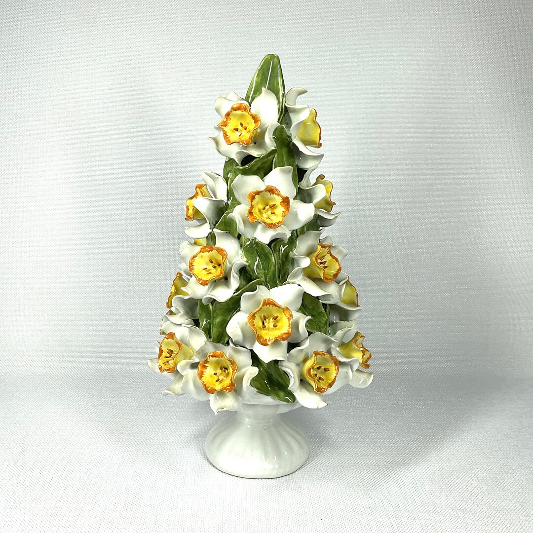 Italian Daffodil Sculpture. Hand Crafted Table Decoration Etsy UK