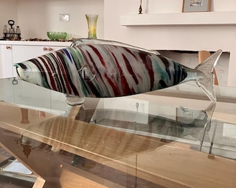 Large Murano Glass Fish 53cm long