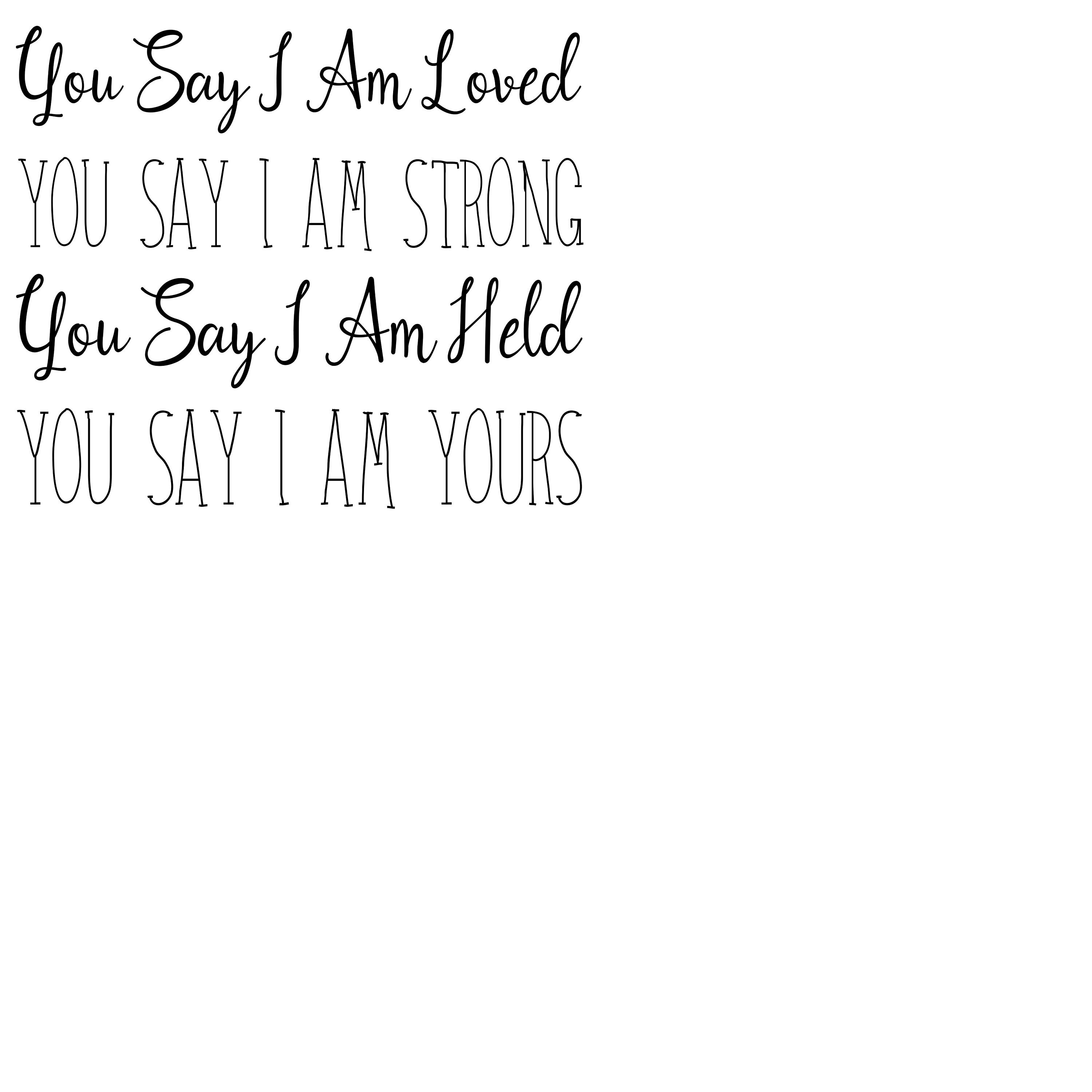 Deadele You Say I Am Strong Lyrics - vnj4k3x