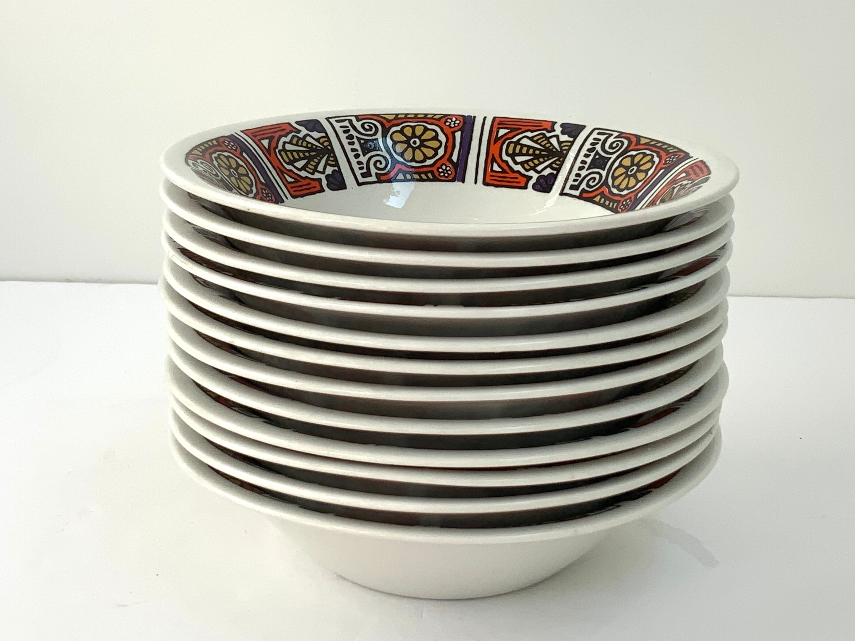 Set of Burleigh Ware Ironstone Amazon Bowls / Made in England Etsy