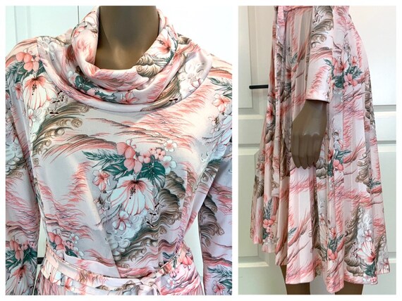 Pretty Pastel Floral Midi Dress