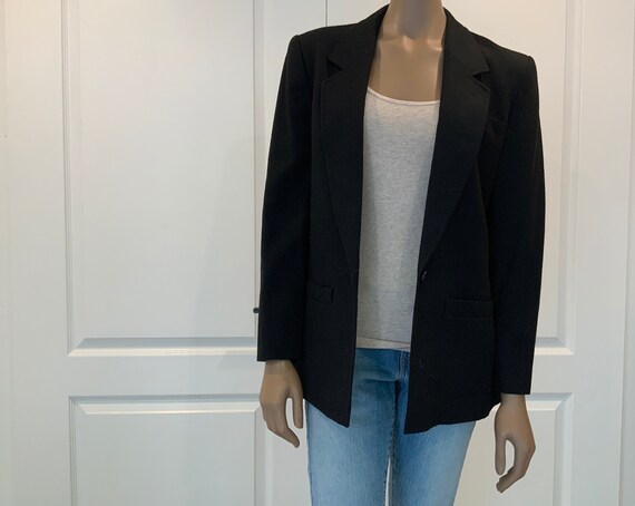 Women’s Pendleton Wool Blazer Jacket Black