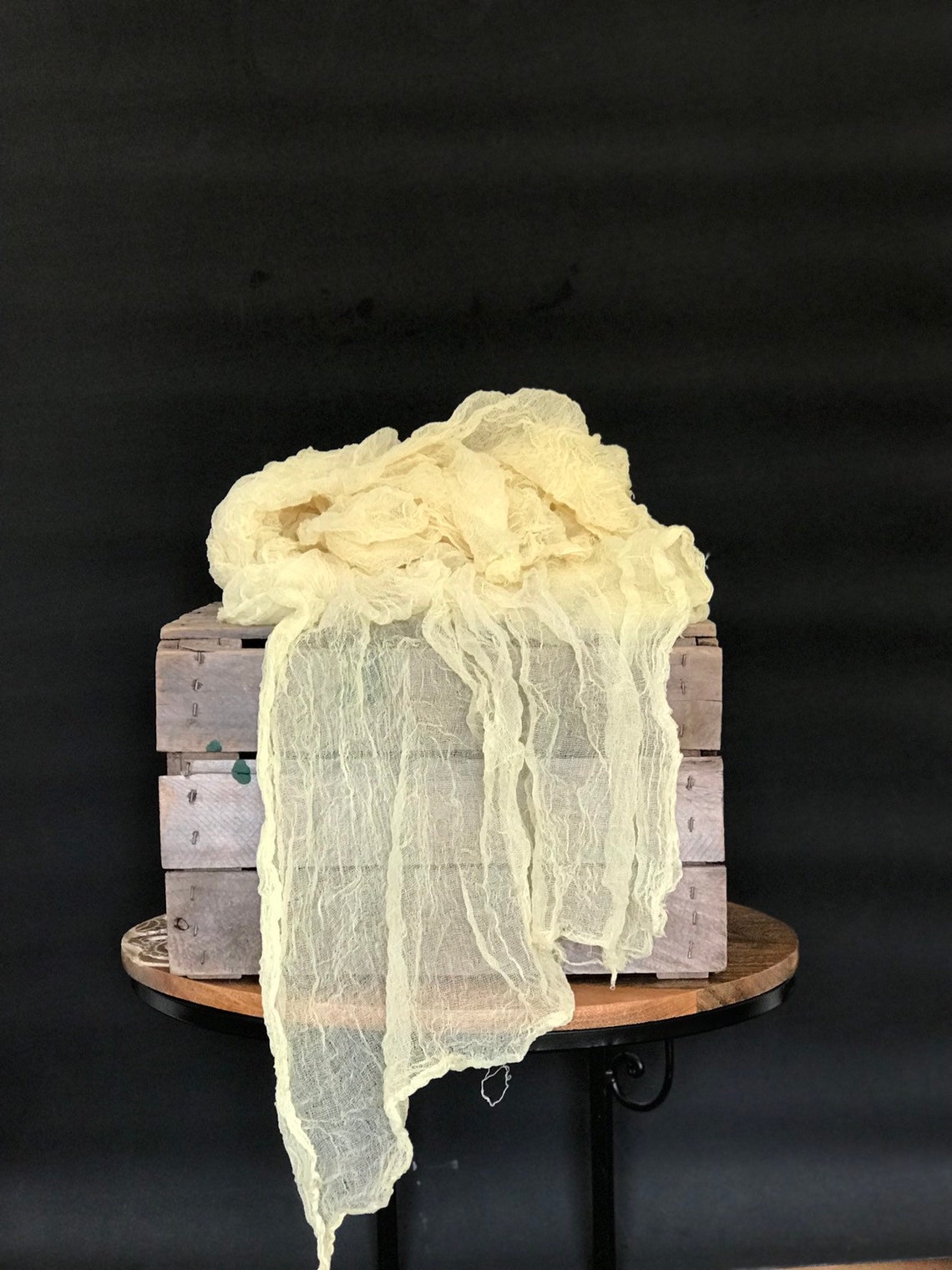 Cheesecloth Runner Light daffodil yellow fabric gauze table Etsy