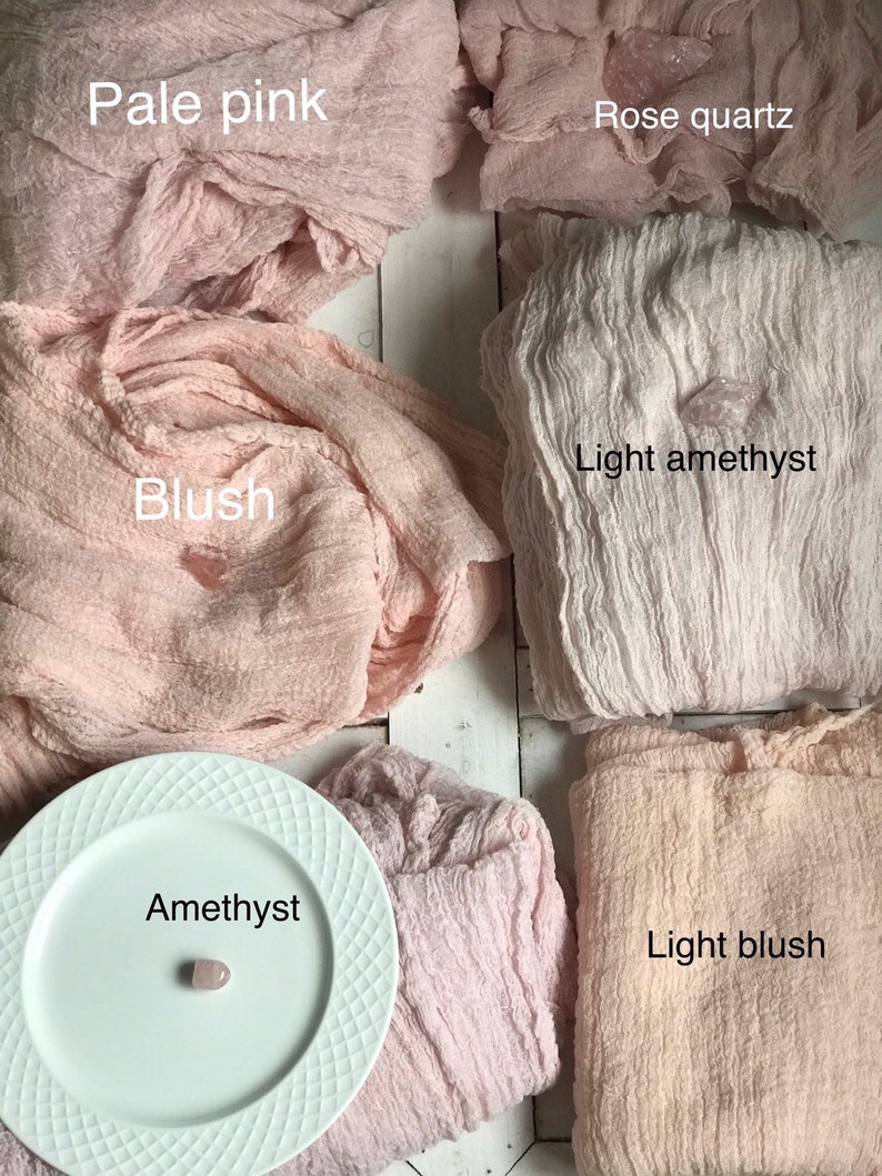 Blush cheesecloths napkins fabric gauze ultra lightweight Etsy