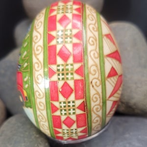 Pysanky Ukrainian Batik Egg Christmas Red Truck - Etsy