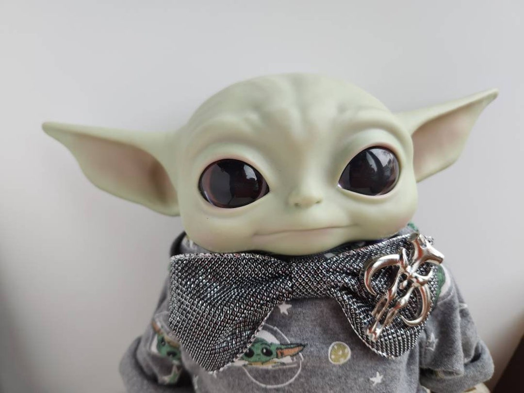 Beskar Bowtie Beskar Baby Yoda Clothesbaby Yoda Doll Etsy