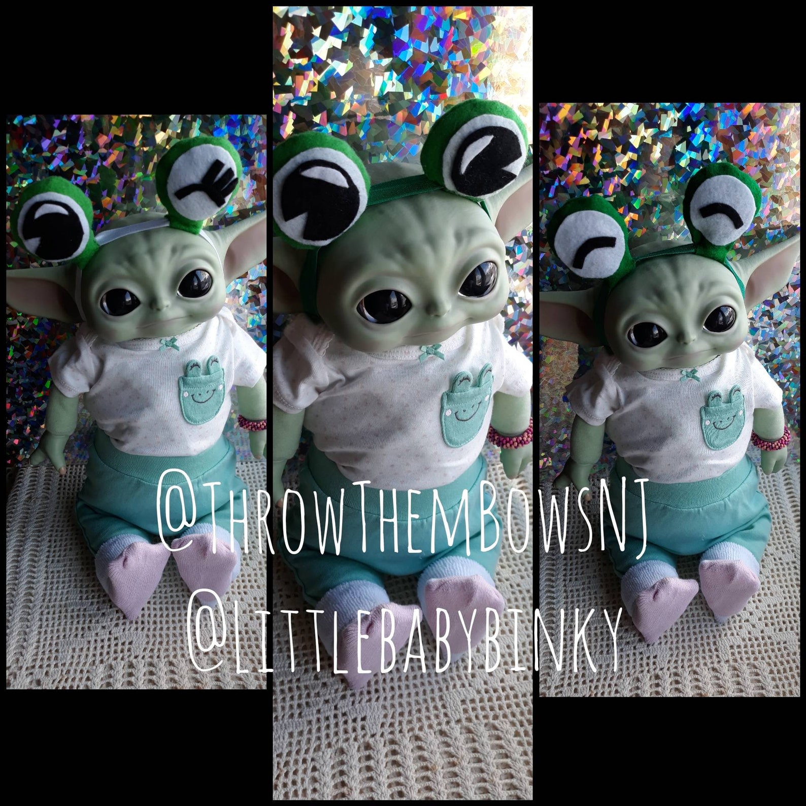 Doll Headband Foundling Headband Baby Yoda Headband Grogu Etsy