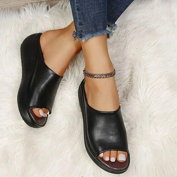 Open Toe Platform Sandals - image 1