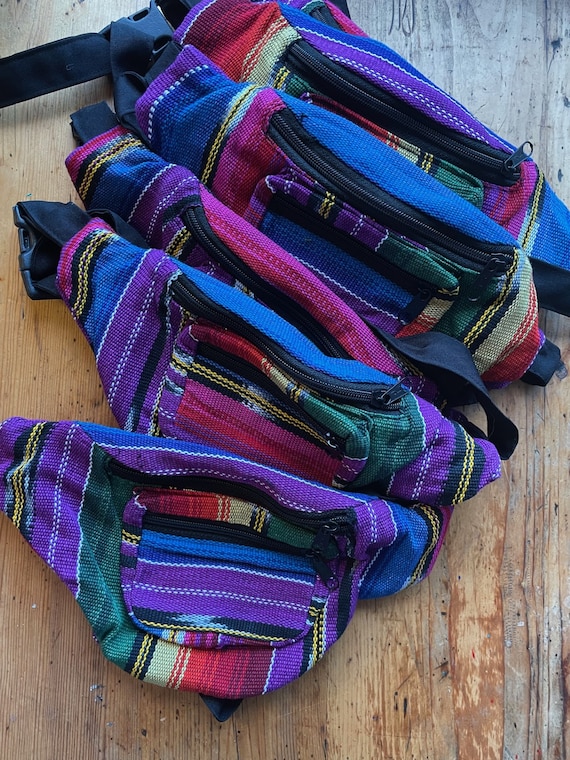 Colourful bum bag sale
