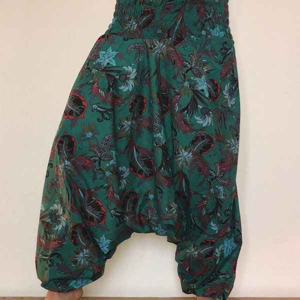 FORESTER HAREM TROUSERS - FOREST