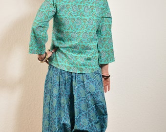 Emma's Emporium new Floral Block Print Cotton Harem TROUSERS