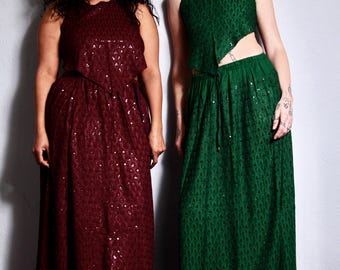 Emma's Emporium Sequin Maxi Skirt - with pockets!