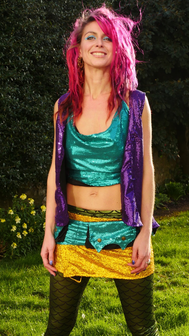 Women Crop Tops Backless Bralette Summer Sequin Vest Top Tie Back Festival Hippy